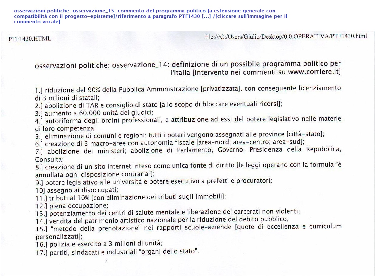 osservazionipoliticheprogrammapoliticoprogettoandromeda