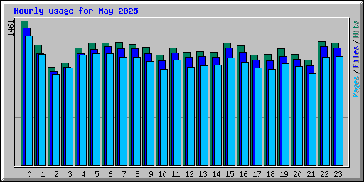 Hourly usage for May 2025